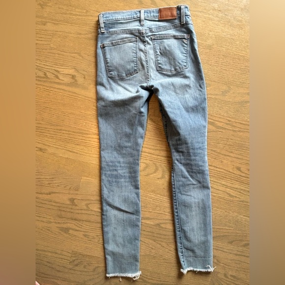 MADEWELL 9" High Rise Skinny Jeans‎ Women's 26 Light Wash Denim Blue - Picture 6 of 11